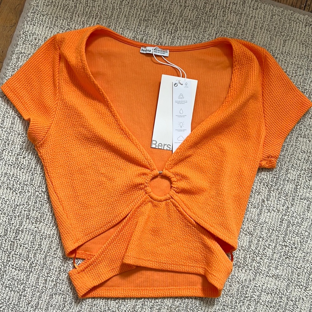 Orange Crop top